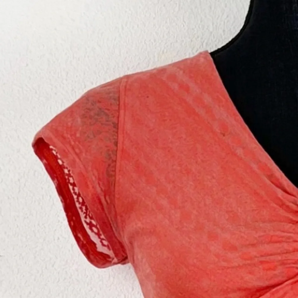 Athleta Dress Womens Cap Sleeve Small Peach Orange Athleisure Small - Picture 3 of 8